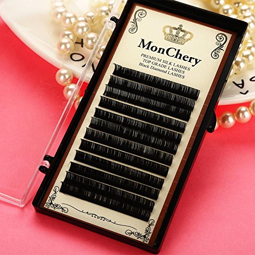 wimper uitbreiding natuurlijke zijde eiwit C Curl Valse wimpers Dense dikke make-up gereedschap Mix Tray (10mm) 3