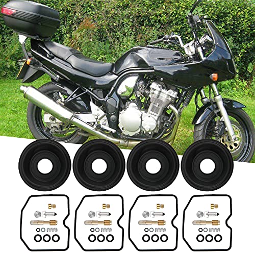 Carburator Repair Kit, 4 sets carburator Reparatie Kit Rubber Carburator Overhaul Metal Geschikt voor GSF600S BANDIT 1996-2003