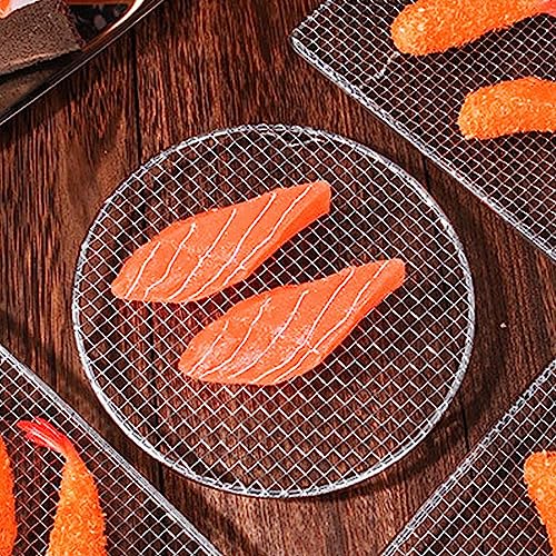 Roestvrij staal Koelrek, Koelrek Dikke rooster Non-slip Multifunctioneel voor roosteren (Kleine ronde 16CM) 3