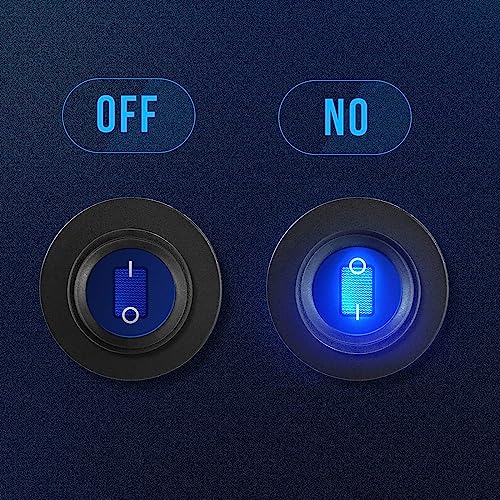 Pak van 4 schakelschakelaar 12V ronde switch 12V LED Rocker switch Waterdichte Ronde 2-Way SPST 3-Pin voor auto, boot, huishoudelijke apparaten 3