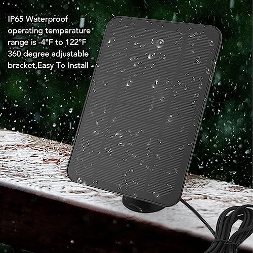 4W 5V Solar, Camera IP65 Waterdicht (zwart)