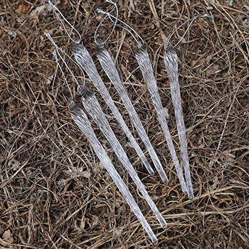Kerstboom decoratie ijs kegel ijs druppel hanger gemaakt van glas voor opknoping kerst decoratie (glas ijs ijsje) 5