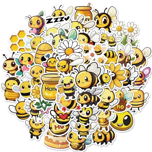 Verpakking van 50 Animal Bees Vinyl Sticker Set, Auto, Motorfiets, Fiets, Skateboard, Snowboard, Bagage, Laptop, Koffer, Helm, Motorfiets, Computer