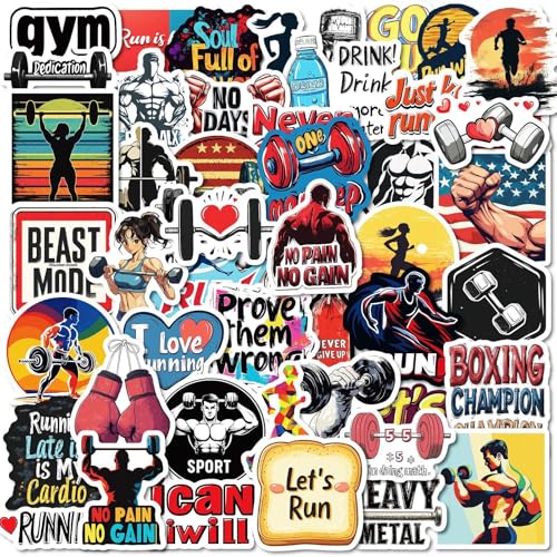 Boxing Stickers voor tieners en volwassenen, 50 stuks, Vinyl Sticker Set, Auto, Motorfiets, Fiets, Skateboard, Snowboard, Bagage, Laptop, Koffer, Helm, Motorfiets, Computer 4