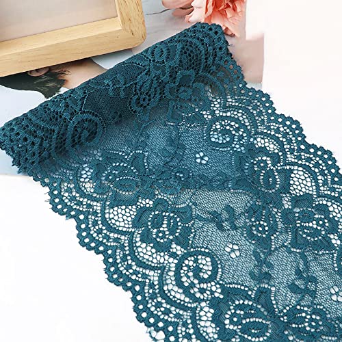 15 cm x 2 m Elastisch Lace Ribbon Lace Board Decoratieve Band Lace Band Lace Band Lace Band Bands voor het naaien DIY Crafts Decoratie voor Kleding, Ondergoed, Lingerie, Trouwjurk, Tafeldecoratie