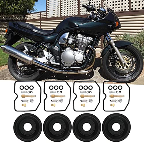 Carburator Repair Kit, 4 sets carburator Reparatie Kit Rubber Carburator Overhaul Metal Geschikt voor GSF600S BANDIT 1996-2003 3