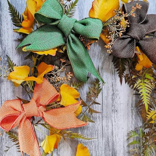 Jute Ribbon, 10m breed, 5cm breed, Decoratieve Ribbon voor Kerstmis, Cadeauverpakking, Ambachten, Bruiloft, Home Decoratie (10m per rol) 3