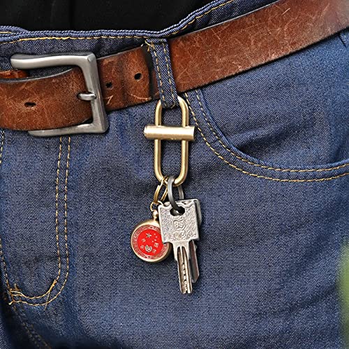 Slide Lock Carabiner Brass Lock Keychain Clip Snap Lock hangslot