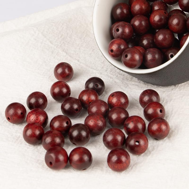 Houten kralen, Sandalwood kralen, ambachtelijke kralen voor doe-het-zelf sieraden maken (8mm/400st) 5