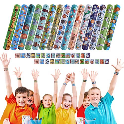 Klik op armbanden voor kinderen, kleurrijke dier / ruimte / Dinasaurus / eenhoorn / zeemeermin, vouwen armbanden, kinderen verjaardag geschenken gunsten gunsten perfect voor kinderen jongens meisjes 1, Siliconen polyvinylchloride 5