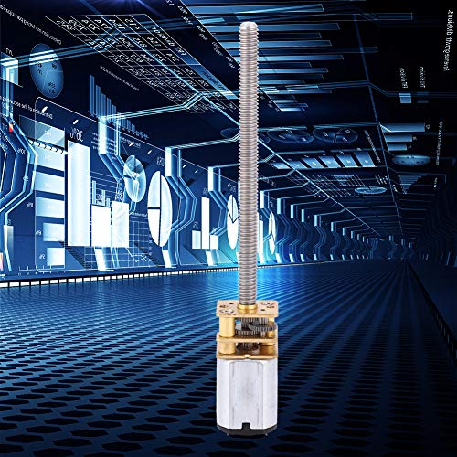 N20 Gear Motor Mini metaal versnelling versnelling versnelling motor snelheid reducer voor lood kogelschroeven DC met 55mm lange M4 loodschroef (1000RPM)