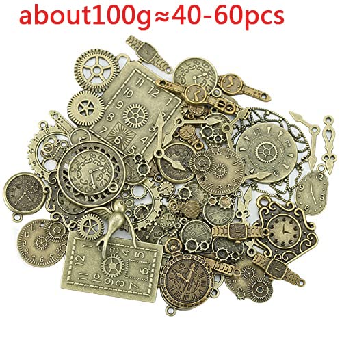 Steampunk Gears Stuk metaal pols horloge tandwielen Vintage Steampunk Gears Hanger Charms Sprocket Steampunk Hanger Metal voor sieraden Crafting,Zinc,Geen edelsteen, Metaal, Geen Gemstone