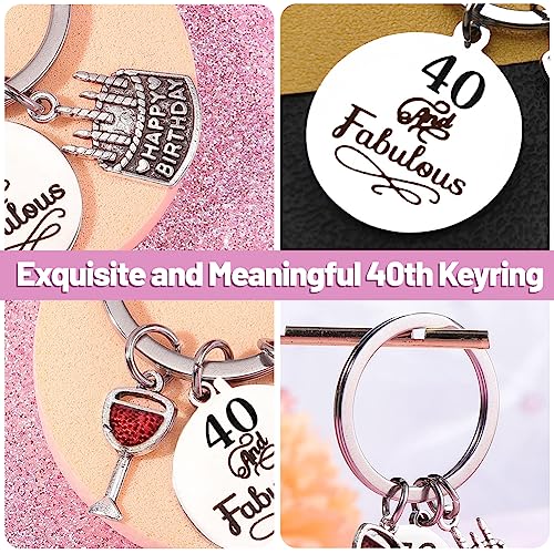 verjaardag sleutelhanger, verjaardag cadeau vrouw voor mannen verjaardag prachtige sleutelhanger geschenk met gelukkige verjaardag kaart, zilver., Een maat, Silver, Eén maat 4