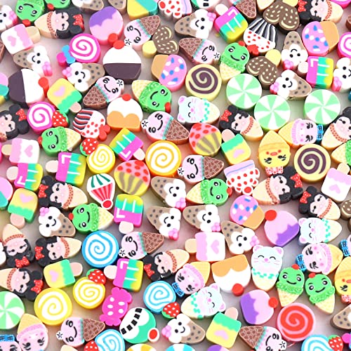 200st Ronde kralen voor Strijkende Polymer Klei Kralen IJs Kralen Zachte Pot Kralen Ambacht Kralen Sieraden Kralen Spacer Kralen DIY Sieraden Accessoires voor armbanden ketting (IJs) 4