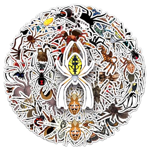 Spin Spider Sticker Set Stickers Kids Tieners 50 stuks Dieren Waterdichte Vinyl Stickers Laptop Skateboard Koffer Helm Auto Fiets mobiele telefoon Motorrijwiel Scrapbook