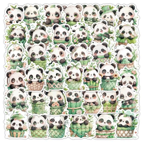 Panda Stickers voor tieners en volwassenen, Pack van 50, Panda Vinyl Sticker Set, Auto, Motorfiets, Fiets, Skateboard, Snowboard, Bagage, Laptop, Koffer, Helm, Motorfiets, Computer