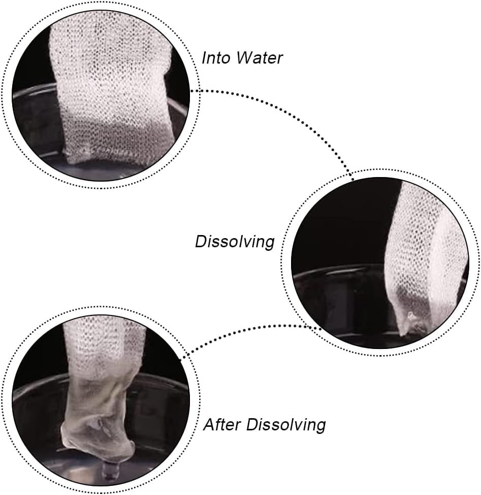 2 stuks karperviszakken PVA 25x5M gaas aazakken gaas navulling kous wateroplosbaar voor karpervissersaccessoires 3