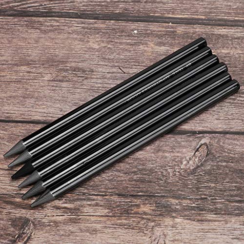 Set van 6 Charcoal Drawing Pens Professionele Sketch Pencils in HB tot 8B met Shatterproof Graphite Core en Houten Shaft voor kunstenaars, Architecten en studenten 5