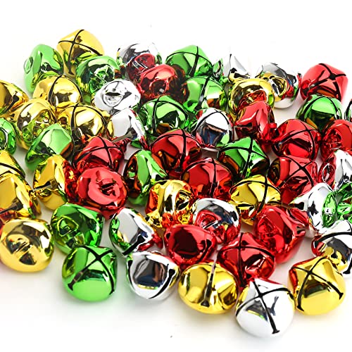 Bell Kerstboom Decoraties 60 Stukken Kerstboom Anger Bell Clips 30 mm Kerstboom Decoraties voor kerstboom (Kleur) 4