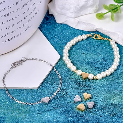 4st Stainless Steel Alphabet Kralen Klinker Initial Letter I Losse kralen Pony Heart Craft Kralen voor vriendschap armband ketting oorbellen sieraden maken