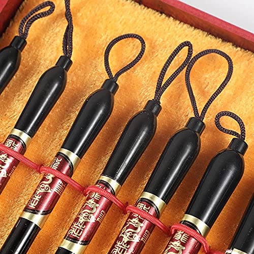 7 Pack Chinese kalligrafie borstel Set Schrijven Tekening Inkt Penselen, Japanse Kanji Sumi pen voor professionele beginner 5