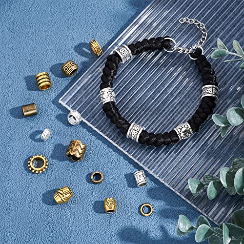 Dreadlock kralen Tibetaanse stijl 15 Kinds los gevlochten haar kralen DIY sieraden accessoires Legering kralen voor Afrikaanse DIY haar ponytail decoratie 150 4