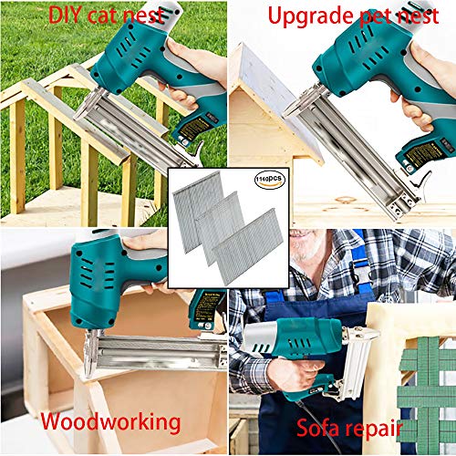 25-50mm T-Shape Head Style Brad Nails, Straight Brad Nails Finish Nails for Nail Gun (1140 Box)