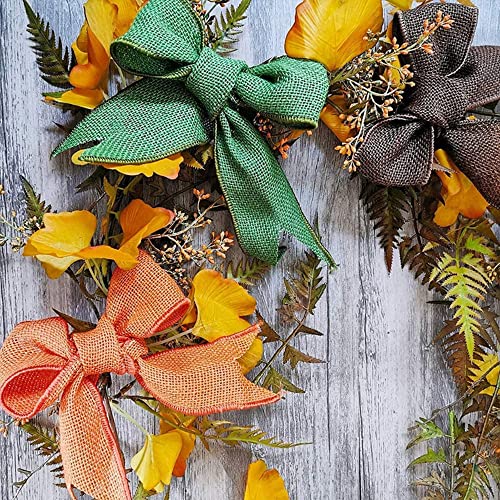 Jute Ribbon, 10m breed, 5cm breed, Lint voor Kerstmis, Decolint voor DIY Gift Wrapping ambachten, Trouwhuis Decoratie (10m per rol), Blauw 3