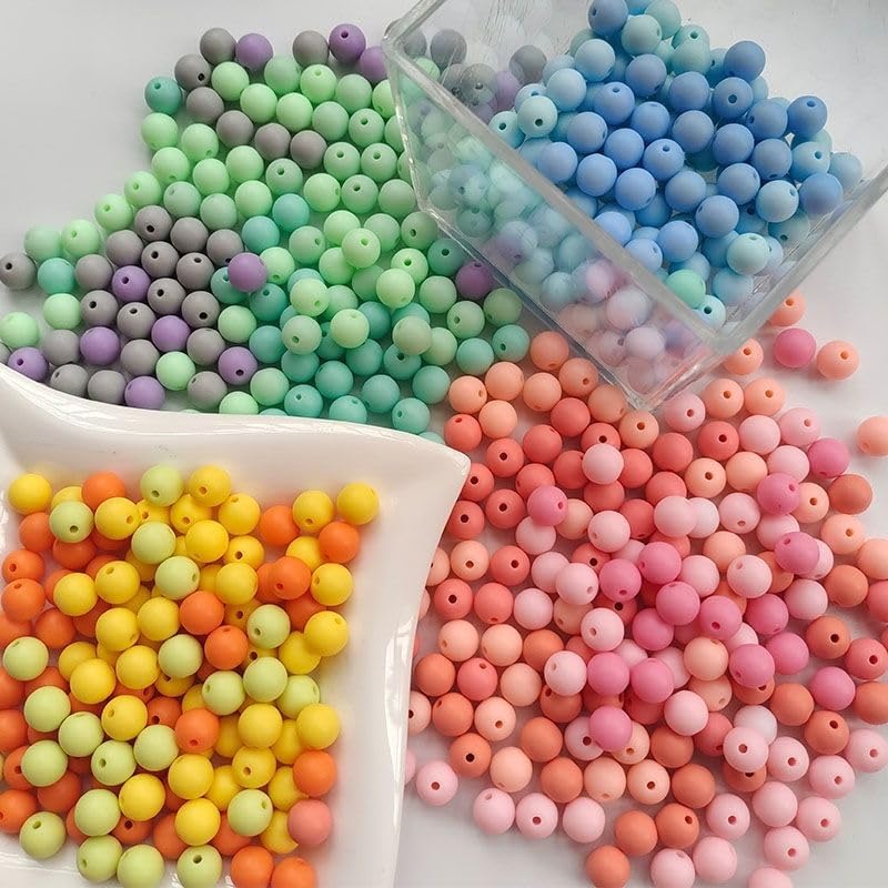 370 st. Kleurrijke kralen voor Strijkende Acryl kralen Multicolor 10mm ronde ambachtelijke kralen voor armbanden sieraden 10mm 3