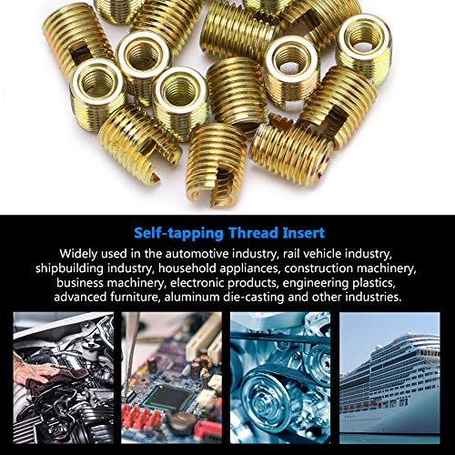 Zelftappende draad 20 st 302 Carbon Steel Schroef Reparatie Accessoires (binnen M6 1,0 buiten M10 1.5) 3
